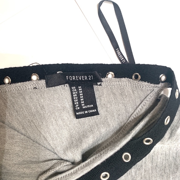 Forever 21 T Shirt Dress w/ Lacing - Picture 3 of 6